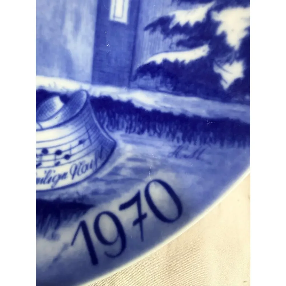 Vintage 1970 Bareuther Waldsassen Bavaria Christmas Weihnachten Collector Plate